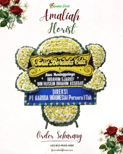 Papan Bunga Duka di Sanding